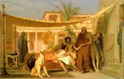Jean Leon Gerome Socrates Seeking Alcibiades in the House of Aspasia USA oil painting artist